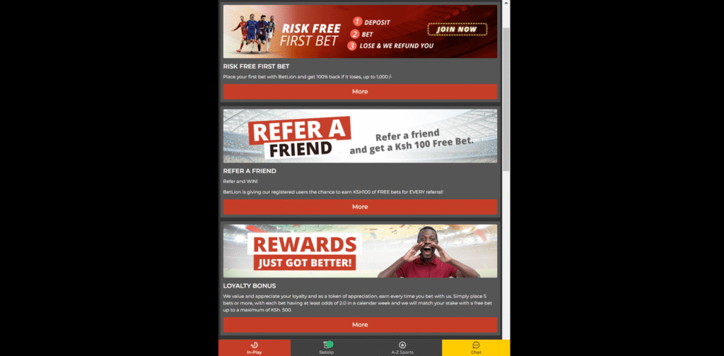 Promotions Zinazoendelea na Vipengele vya Betting