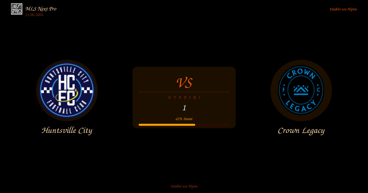 Huntsville City vs Crown Legacy Utabiri na Uchambuzi | MLS Next Pro | 21/06/2026